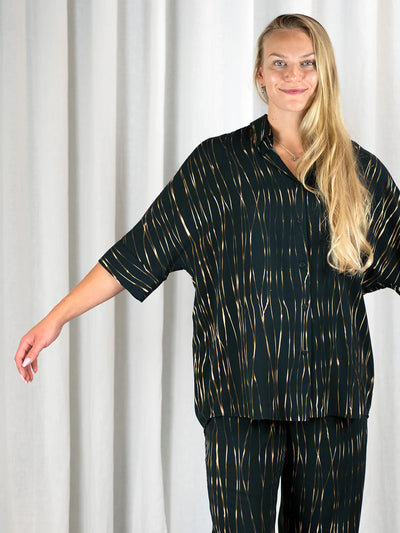 JASMIN Viskoosipaita - Kultasäikeet