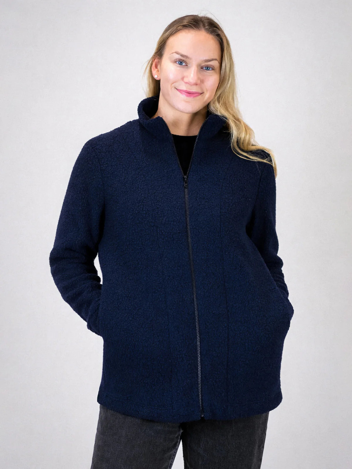 JEMINA Villafleecetakki - Tummansininen