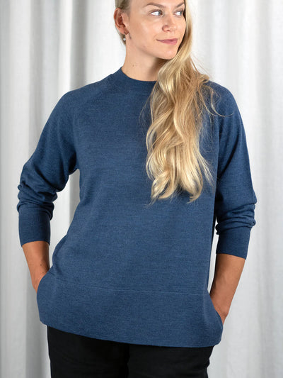 JOLIE Merinovillapusero - Denim