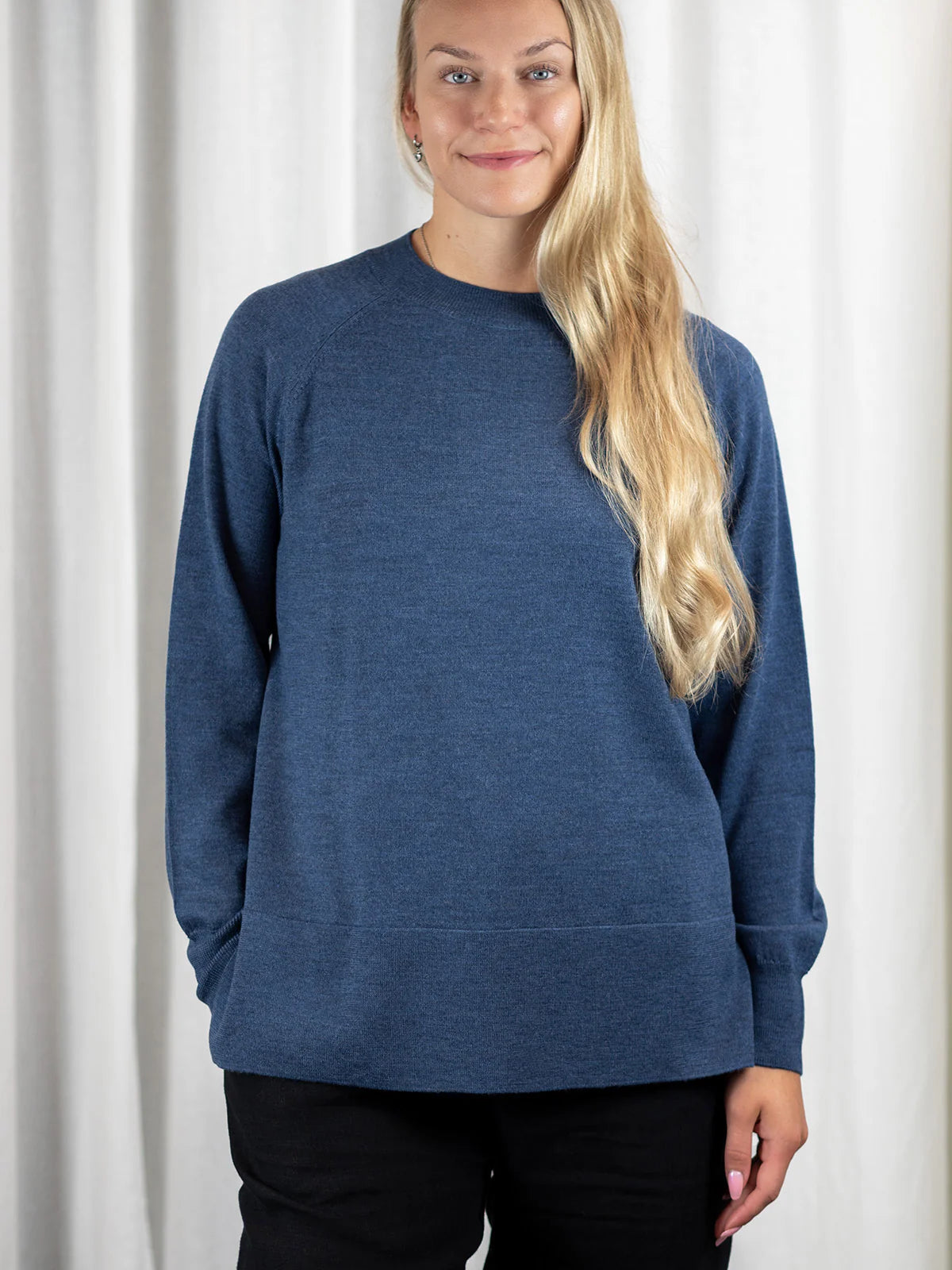 JOLIE Merinovillapusero - Denim