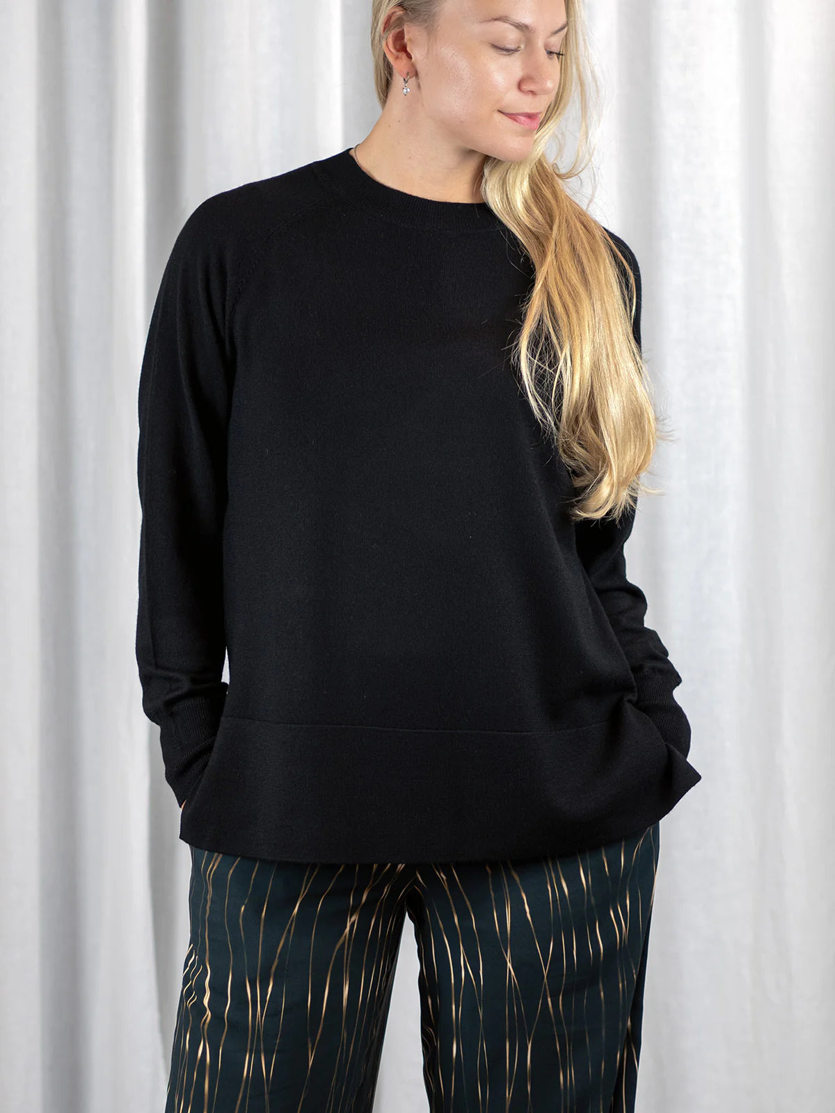 JOLIE Merinovillapusero - Musta