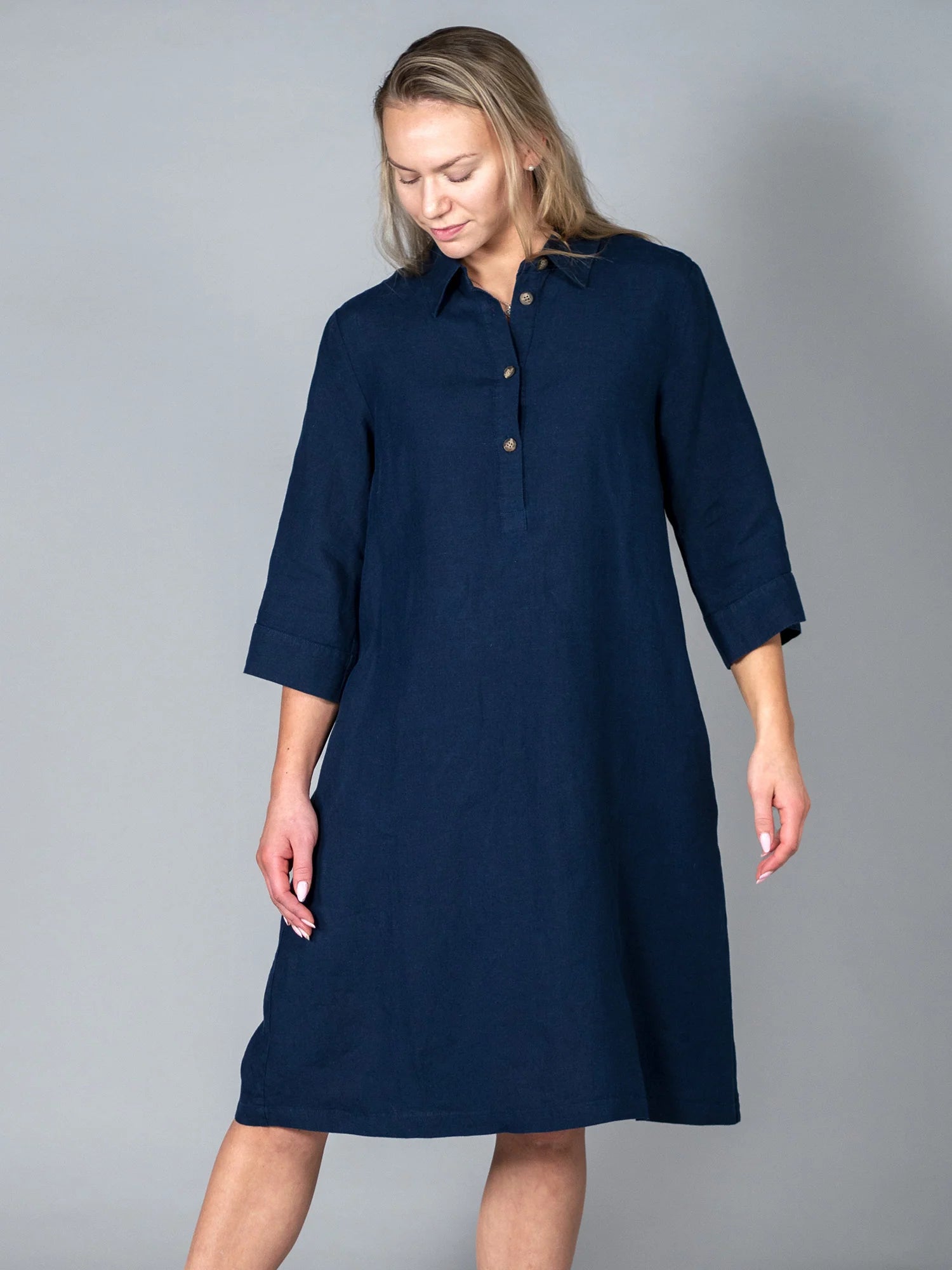 KARLA Pellavamekko - Navy