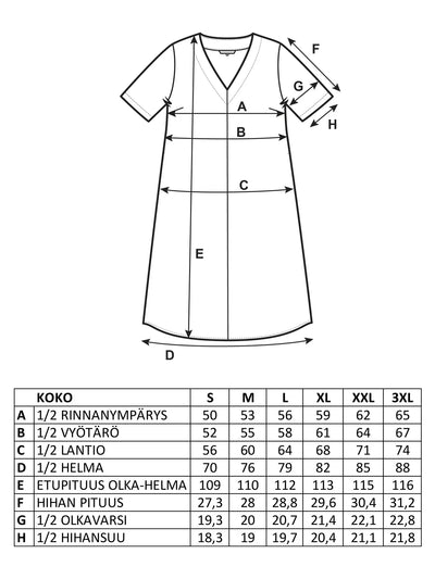 KATE Pellavamekko - Tummanvihreä