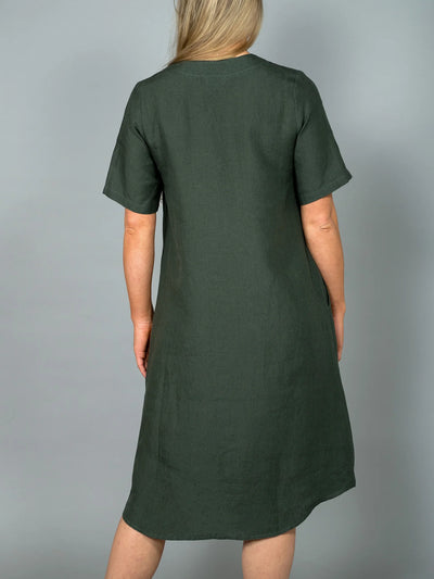 KATE Pellavamekko - Tummanvihreä