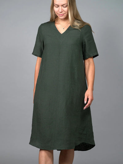 KATE Pellavamekko - Tummanvihreä