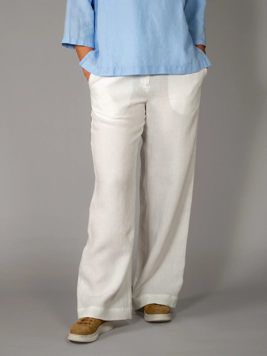 KITI Pellavahousut - Valkoinen