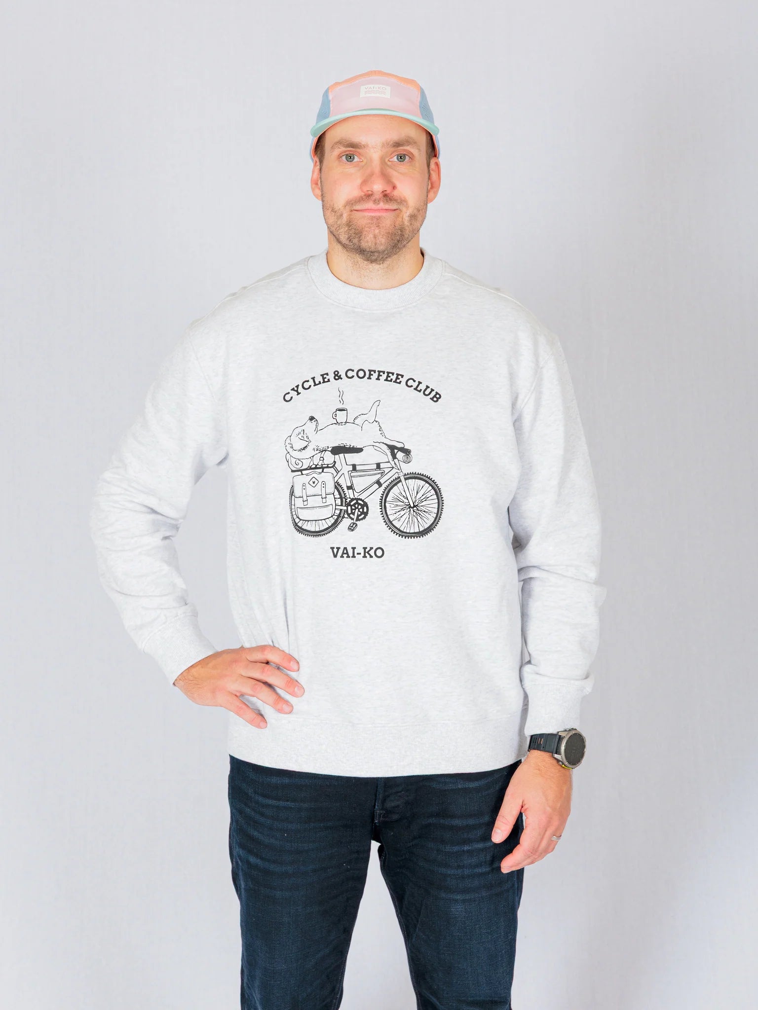 Cycle Coffee Sweatshirt - Grey Melange
