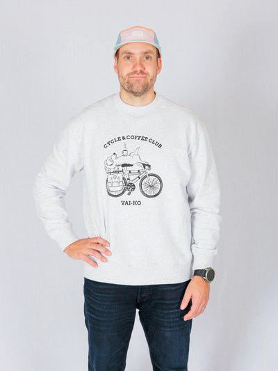 Cycle Coffee Sweatshirt - Grey Melange