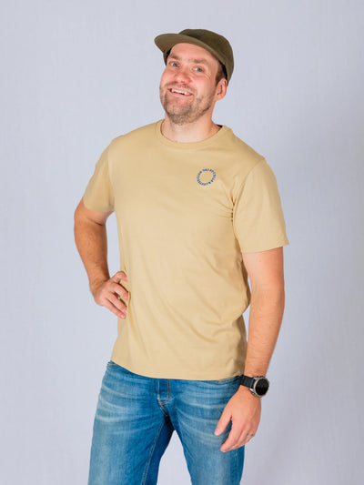 Cycle Coffee T-Shirt - Khaki Sand