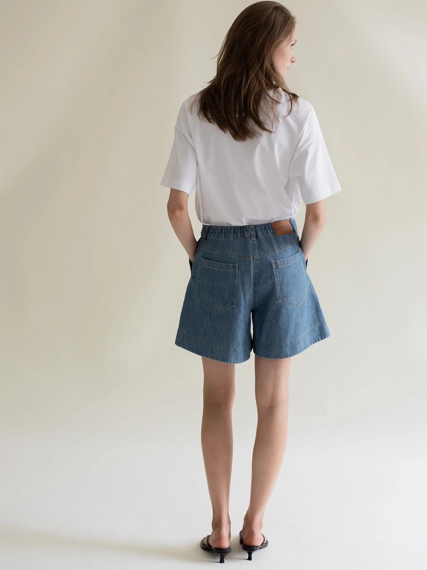 Denim Shorts Sky Blue