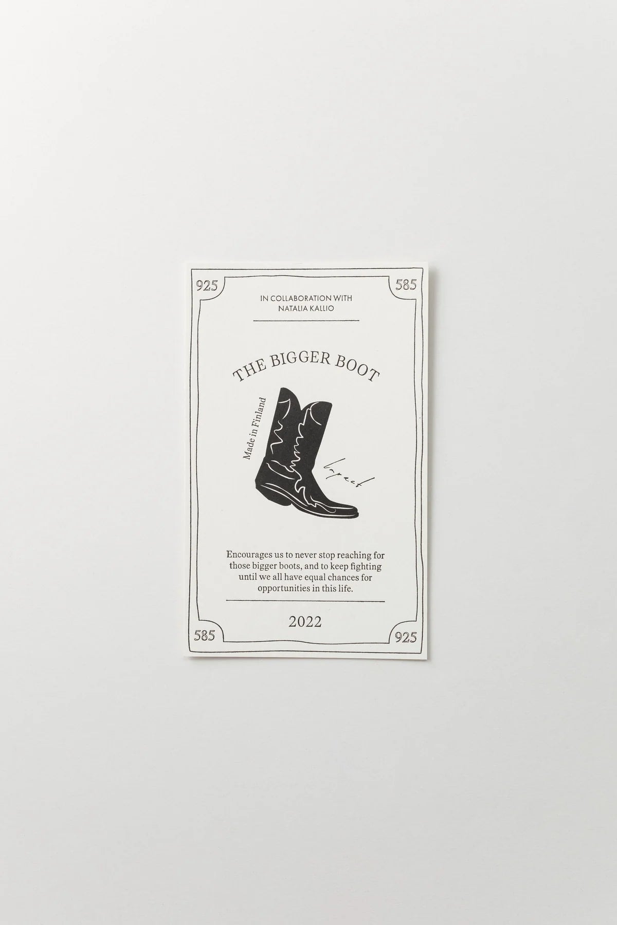 The Bigger Boot Necklace - Silver