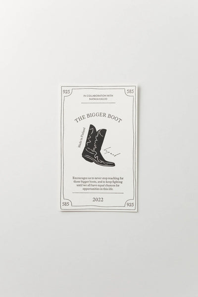 The Bigger Boot Necklace Mini - Silver