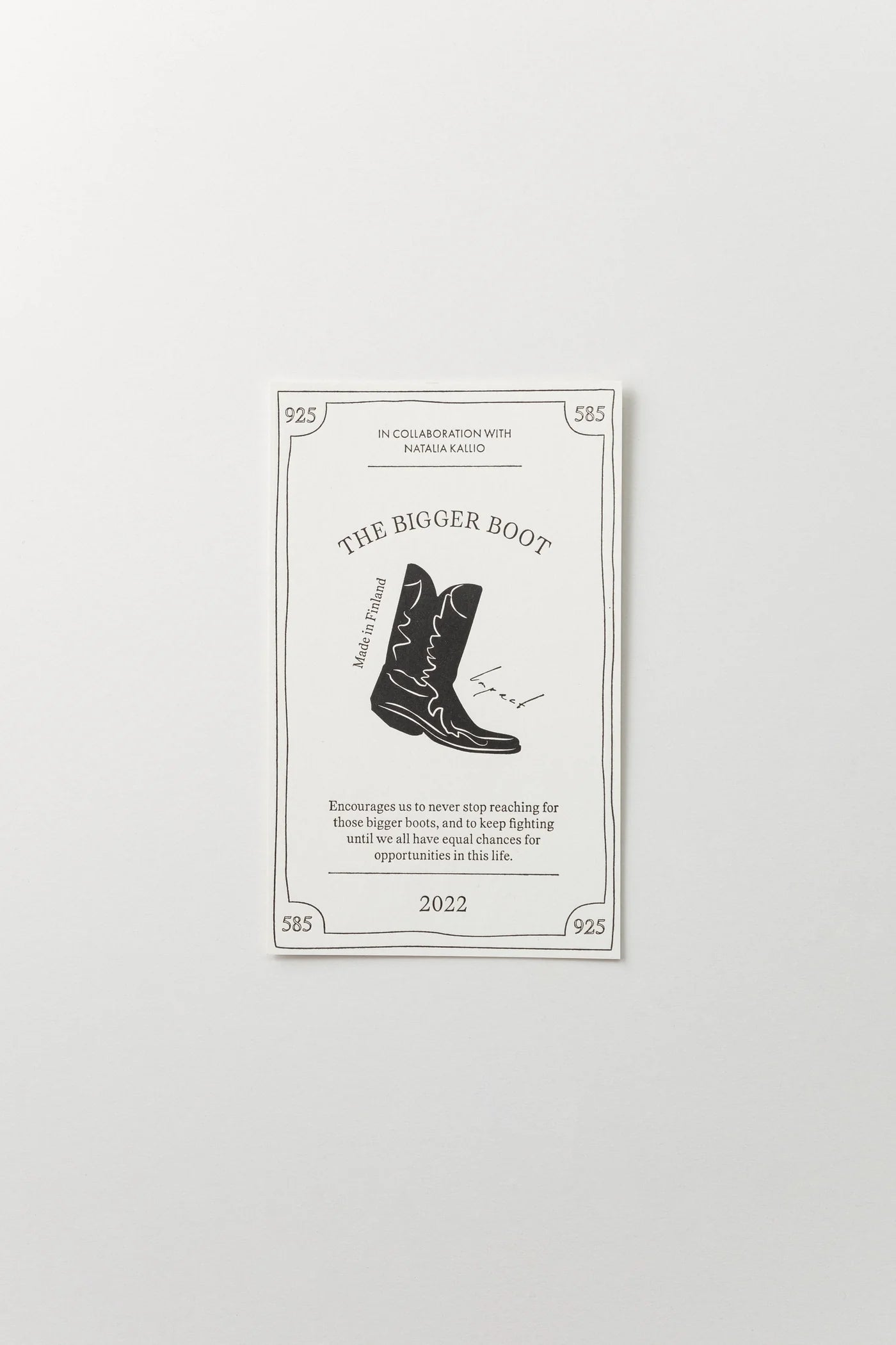 The Bigger Boot Necklace Mini - Gold Plated