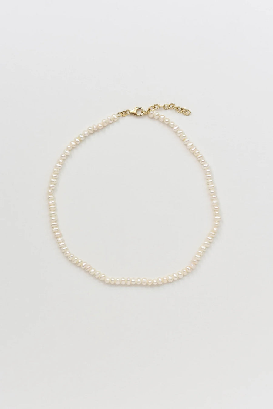 Classic Aida Mini Pearl Necklace - Silver