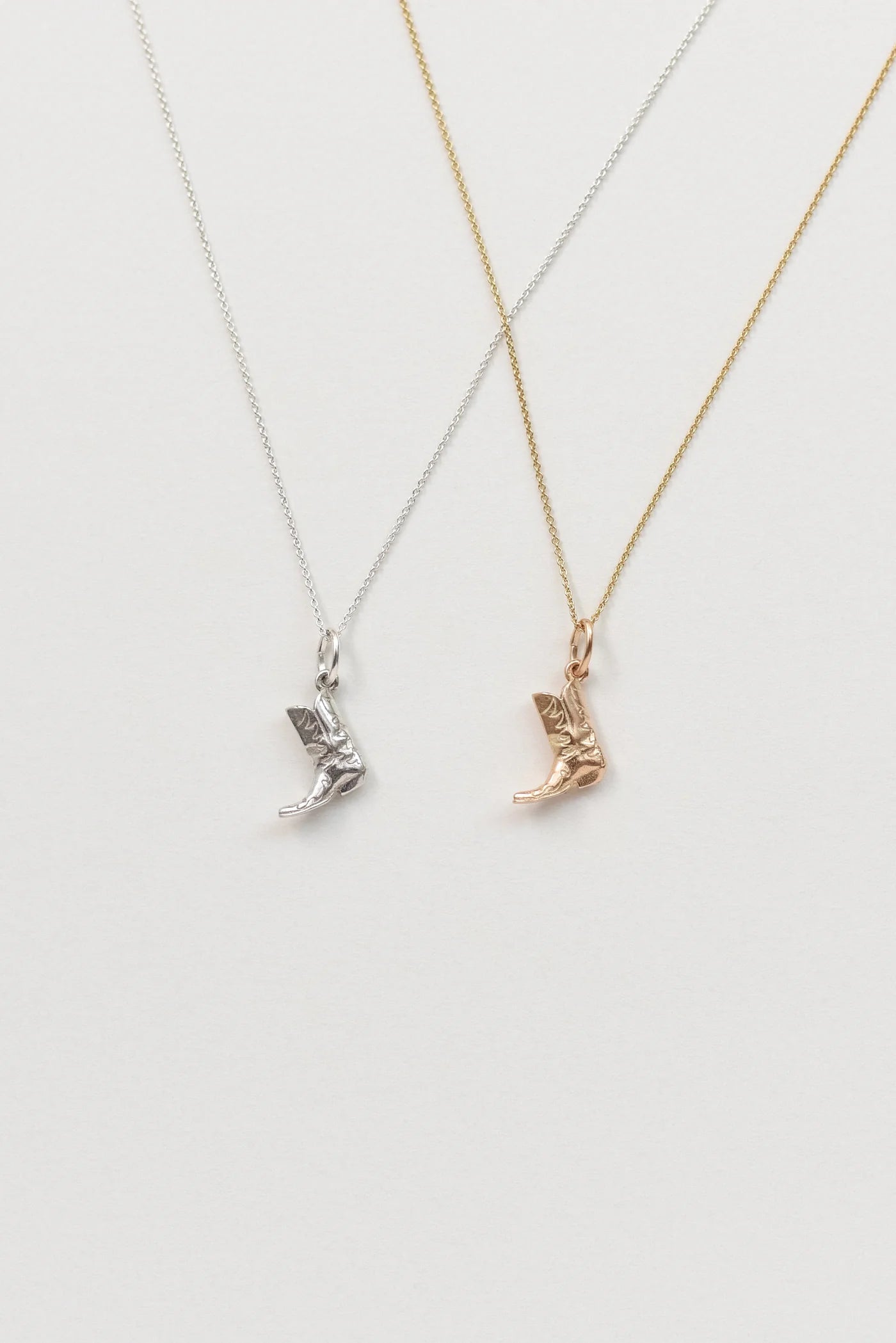 The Bigger Boot Necklace Mini - Silver