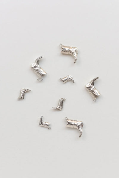 The Bigger Boot Necklace Mini - Silver