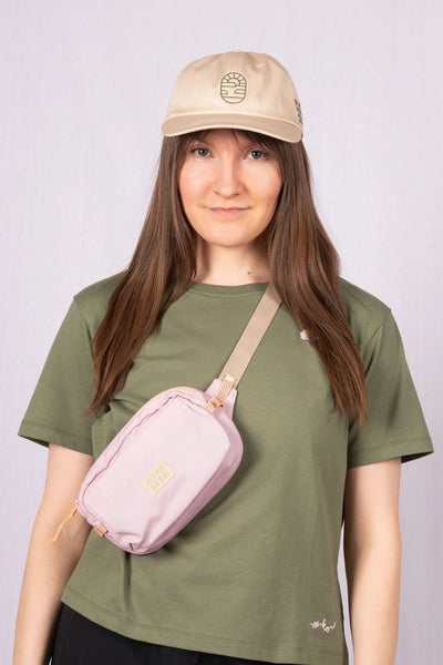 Detour Recycled PET Hip Pack - Muted Pink Mix
