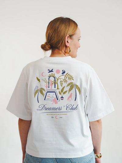 Dreamers' Club Boxy Tee - White