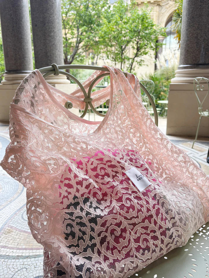 Every Day Lace Bag - Rose Blush