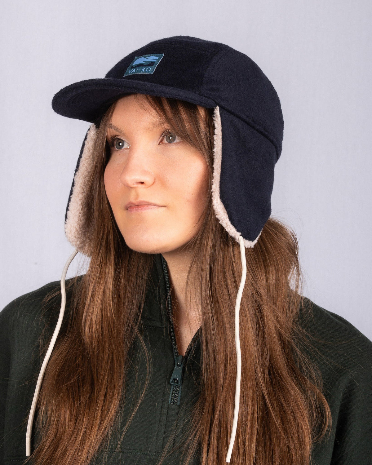 Fells Earflap Cap - Navy