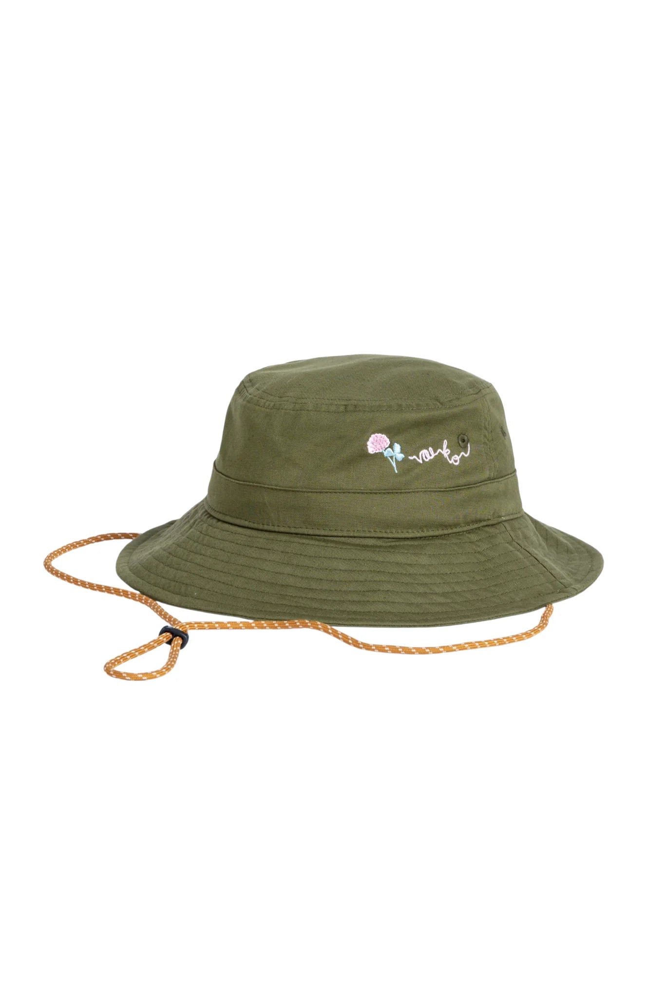 Flora Bucket Hat Linen - Moss Green