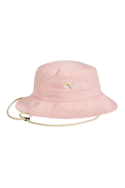 Flora Bucket Hat Linen - Pale Pink