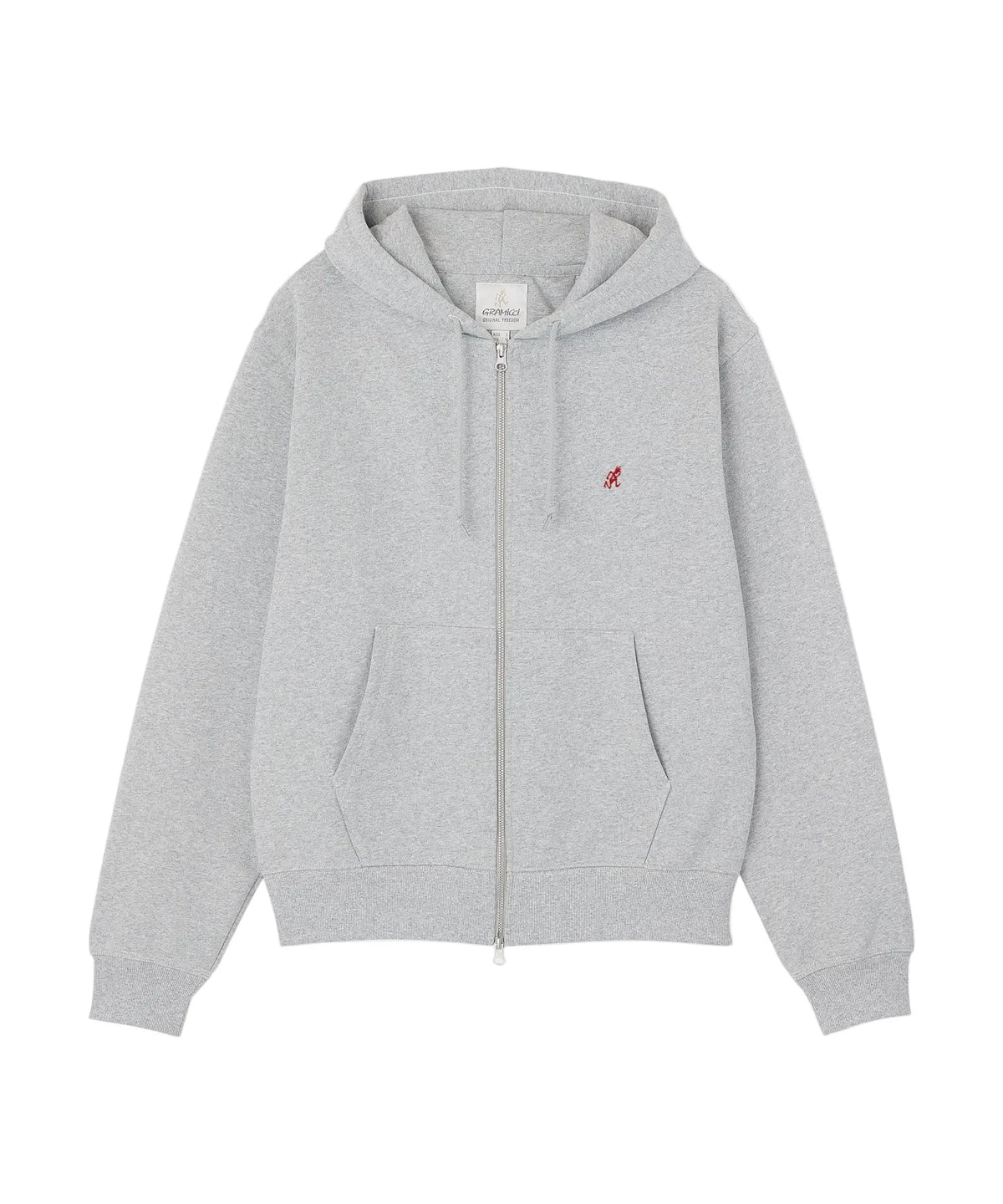 Gramicci One Point Zip Hooded Sweatshirt Grey Heather
