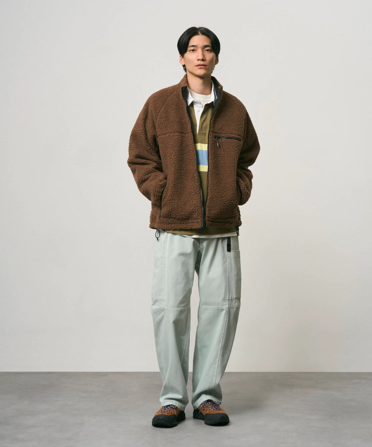Reversible Sherpa Jacket Dark Brown/Black