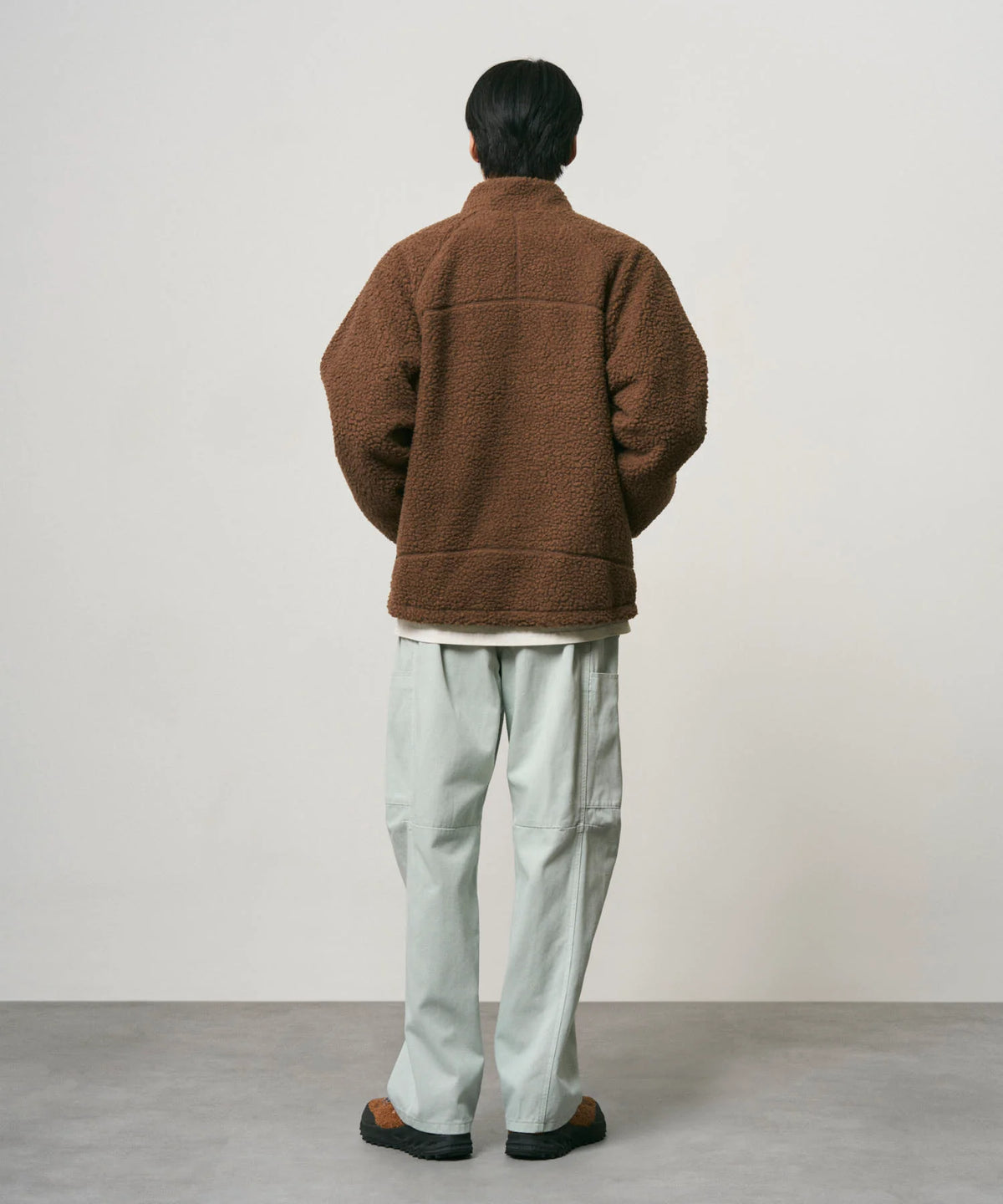 Reversible Sherpa Jacket Dark Brown/Black