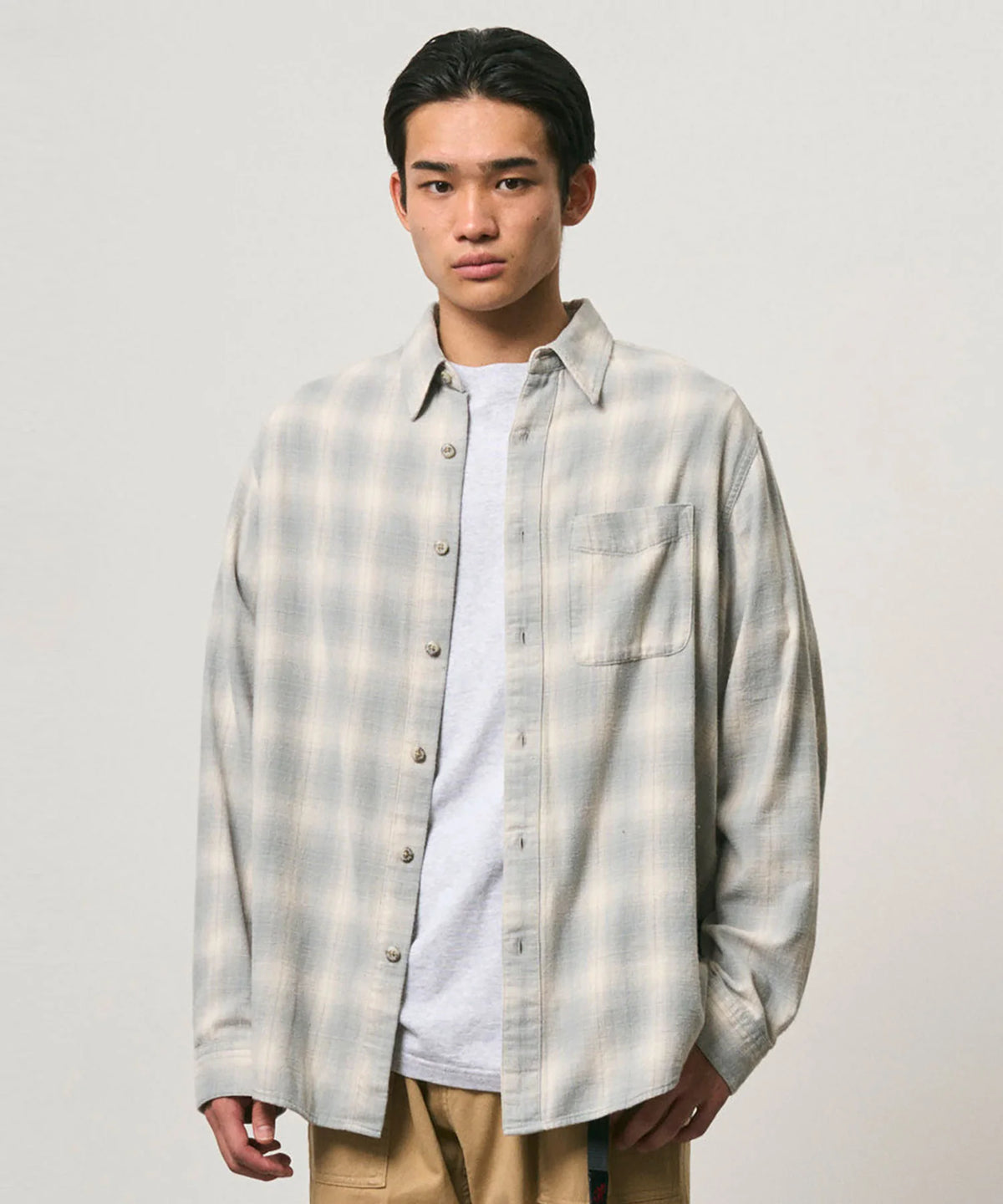 Piled Flannel Shirt Storm