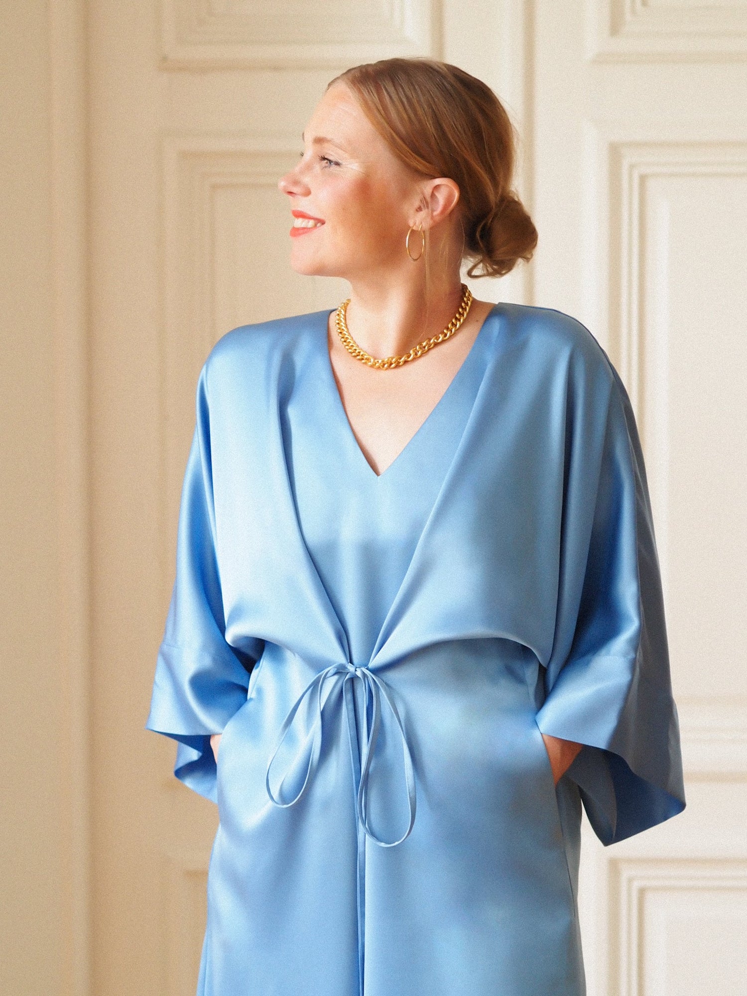 Grace Dress - Soft Blue