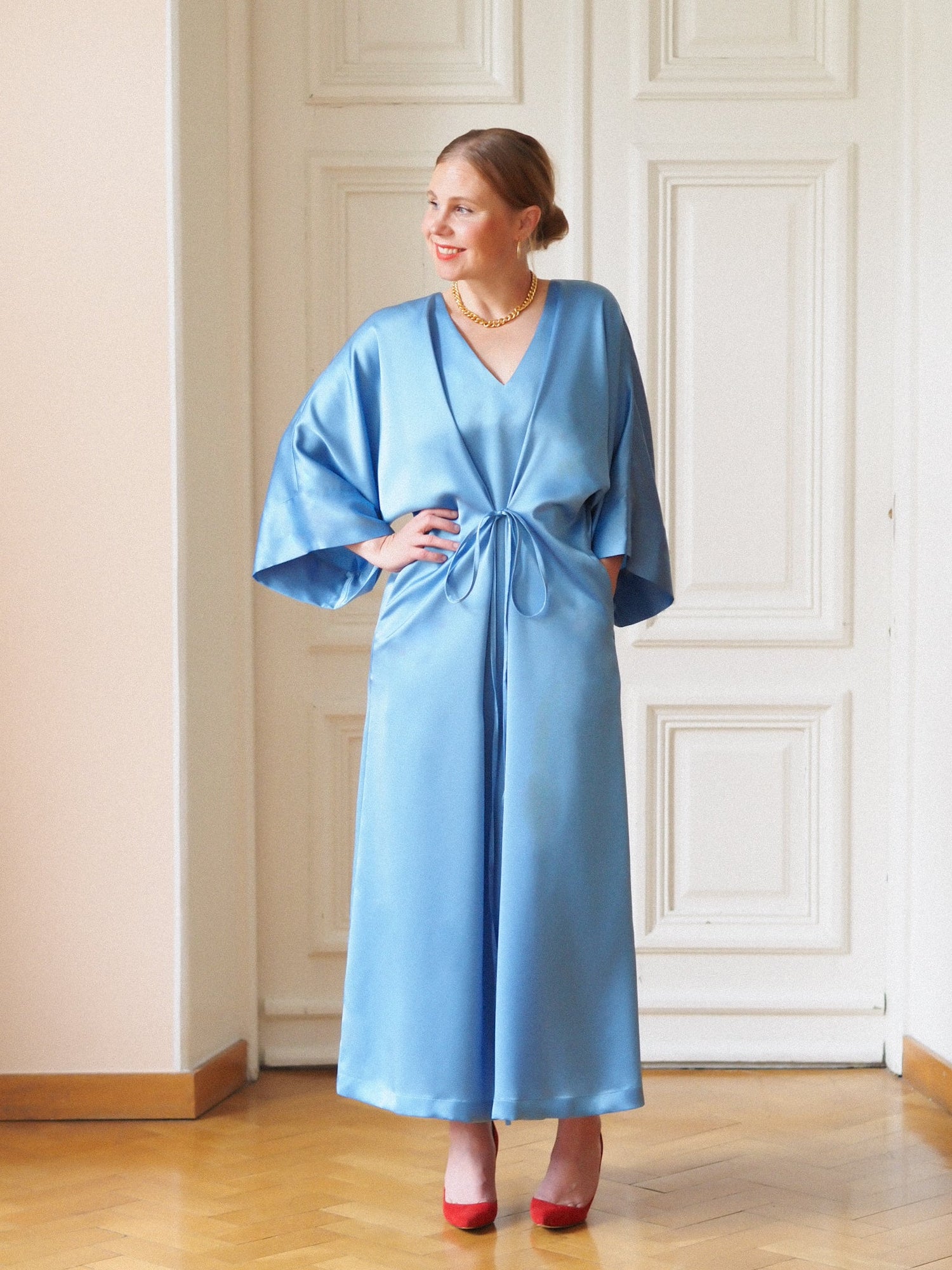Grace Dress - Soft Blue