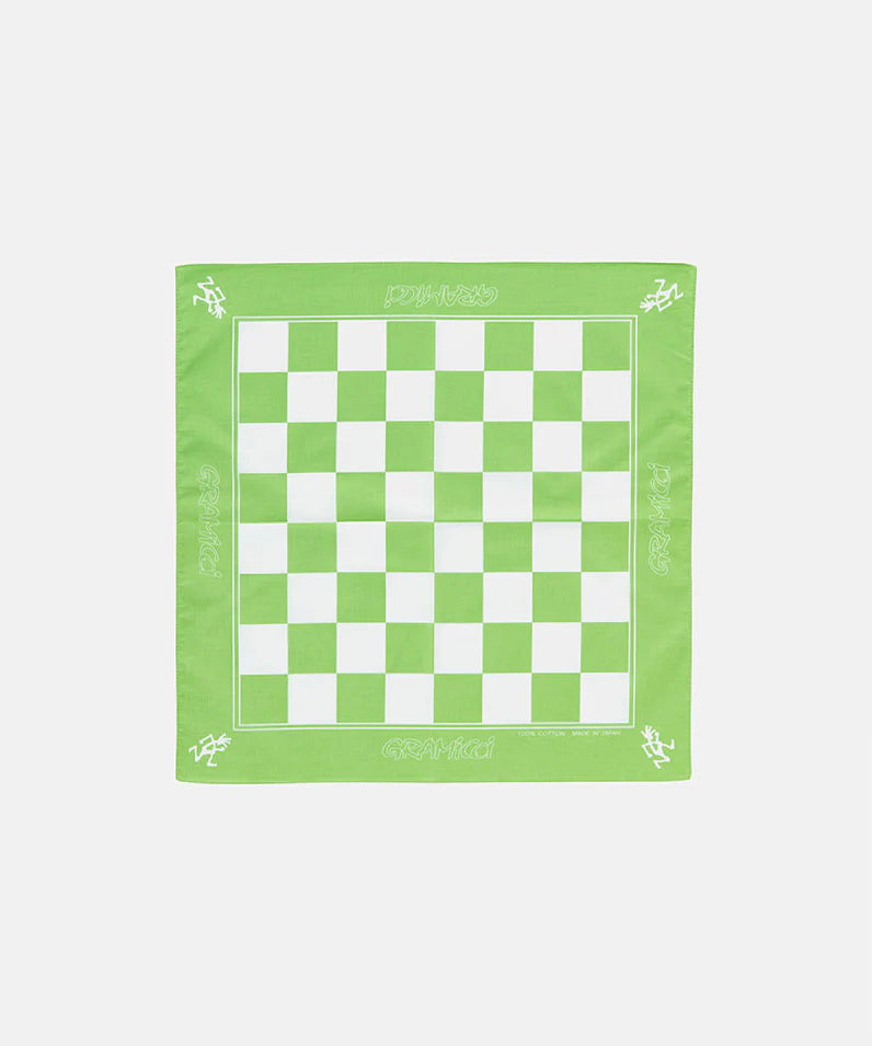 Checkers Bandana Lime
