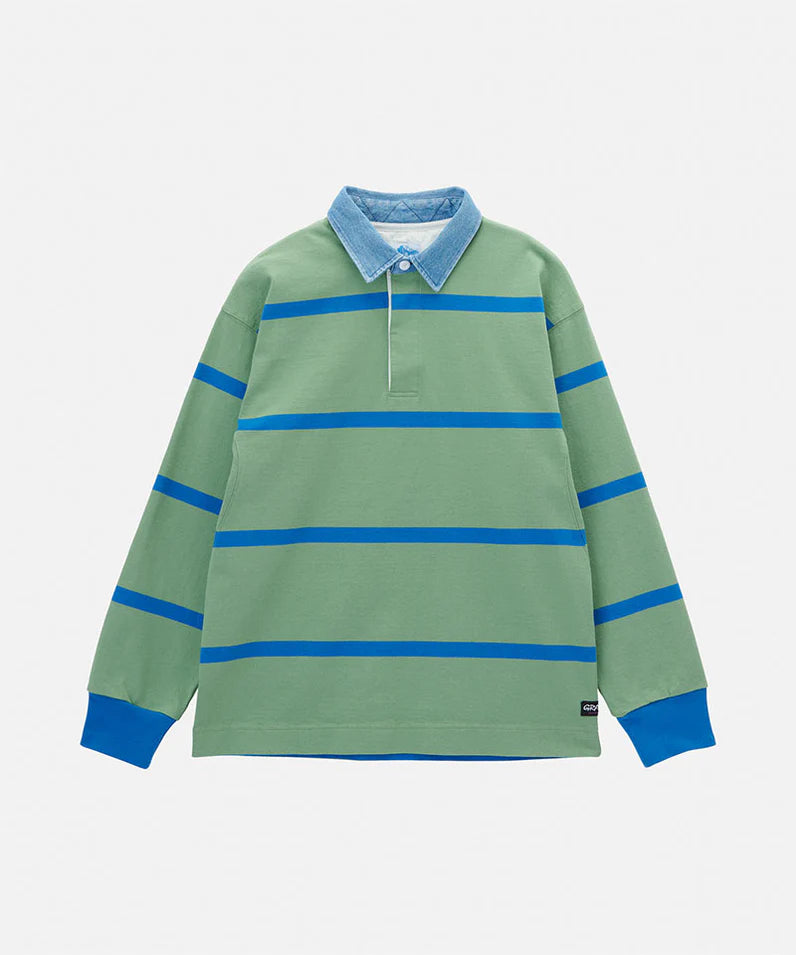 Langdon Rugby Shirt Olive/Blue