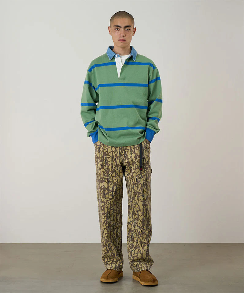 Langdon Rugby Shirt Olive/Blue