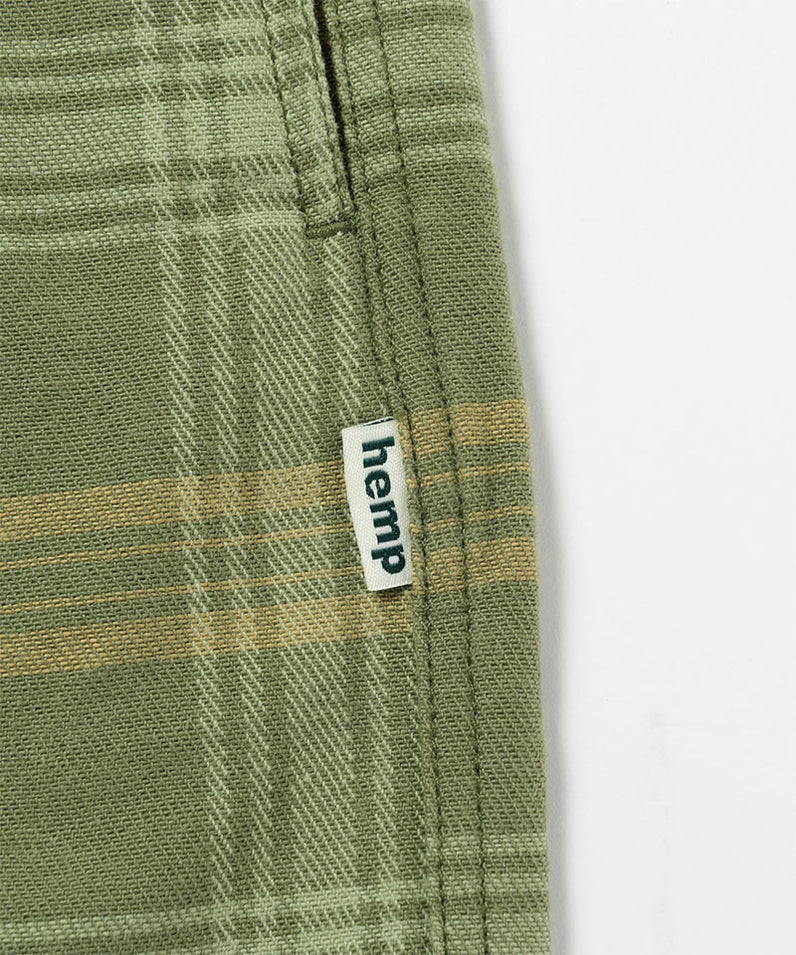 Hemp G-Short Plaid