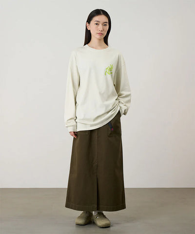 Running Man L/S Tee Pigment Dyed Natural Pigment