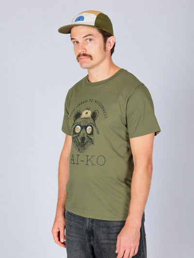 Hanko 5-Panel Organic Cotton Cap - Moss Green Mix