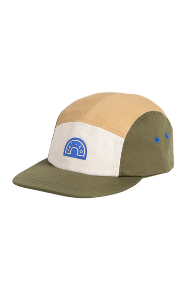 Hanko 5-Panel Organic Cotton Cap - Moss Green Mix