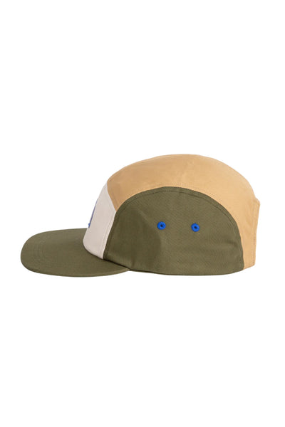 Hanko 5-Panel Organic Cotton Cap - Moss Green Mix
