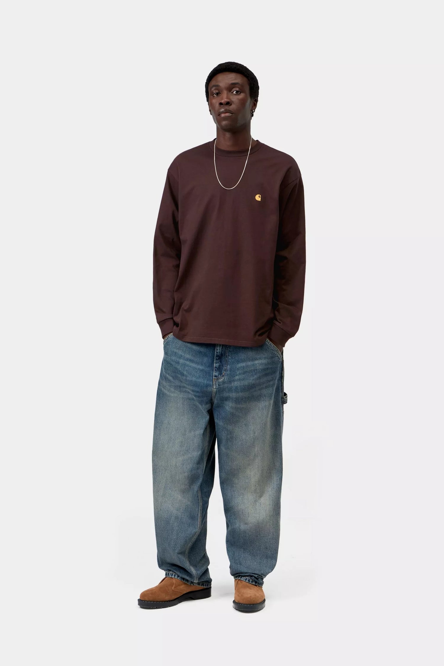 L/S Chase Shirt - Palisander / Gold