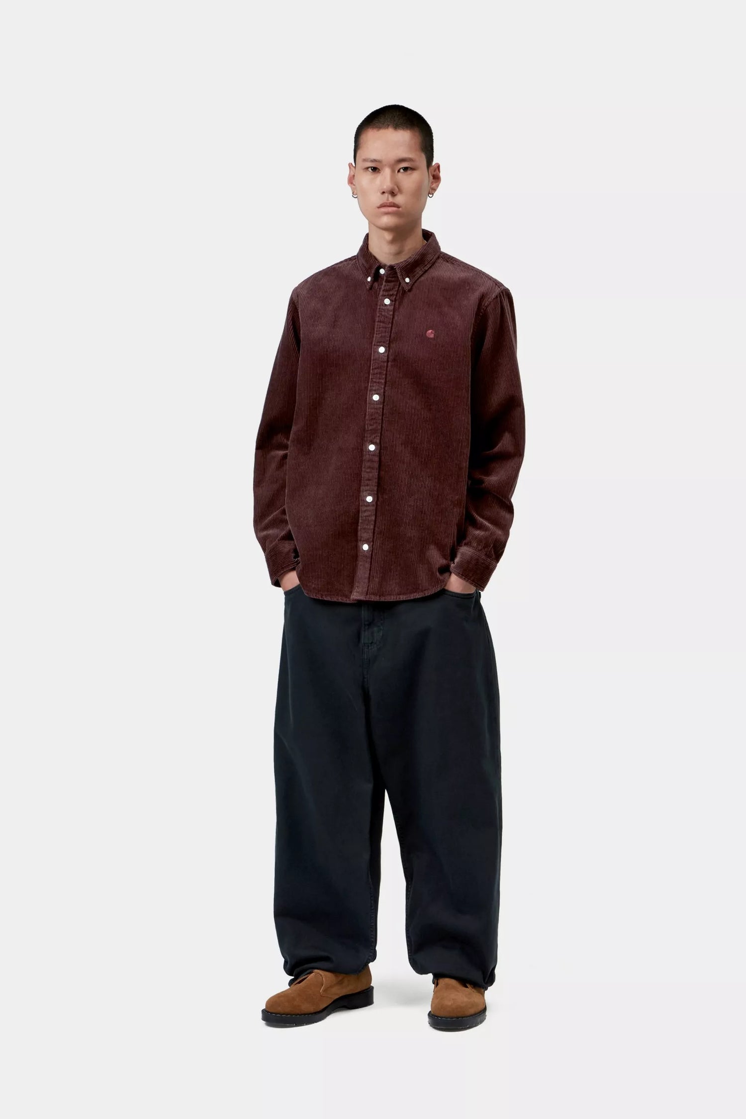L/S Madison Cord Shirt - Amarone