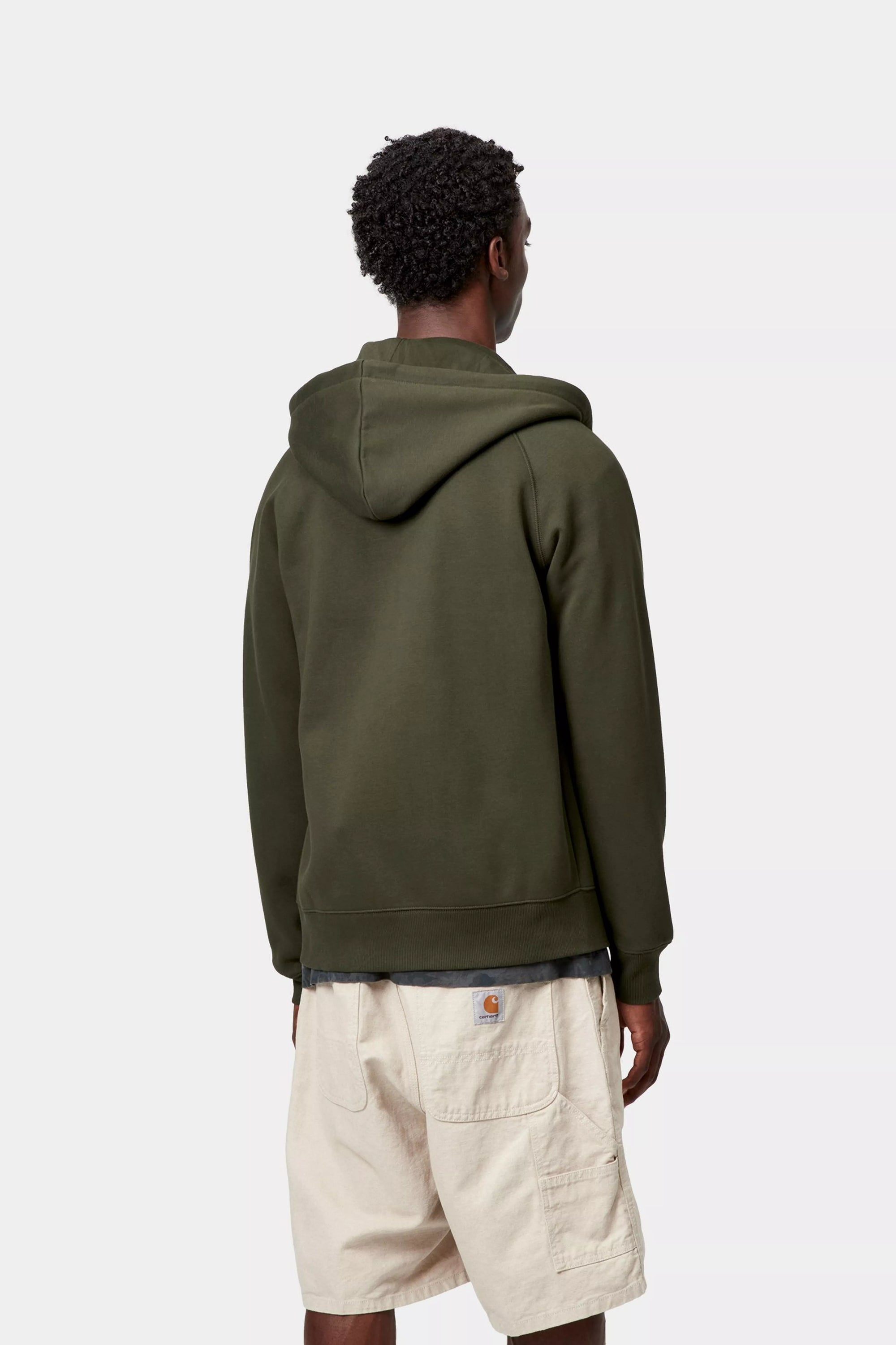Hooded Chase Jacket - Olive / Gold