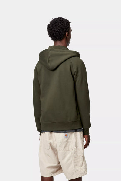 Hooded Chase Jacket - Olive / Gold