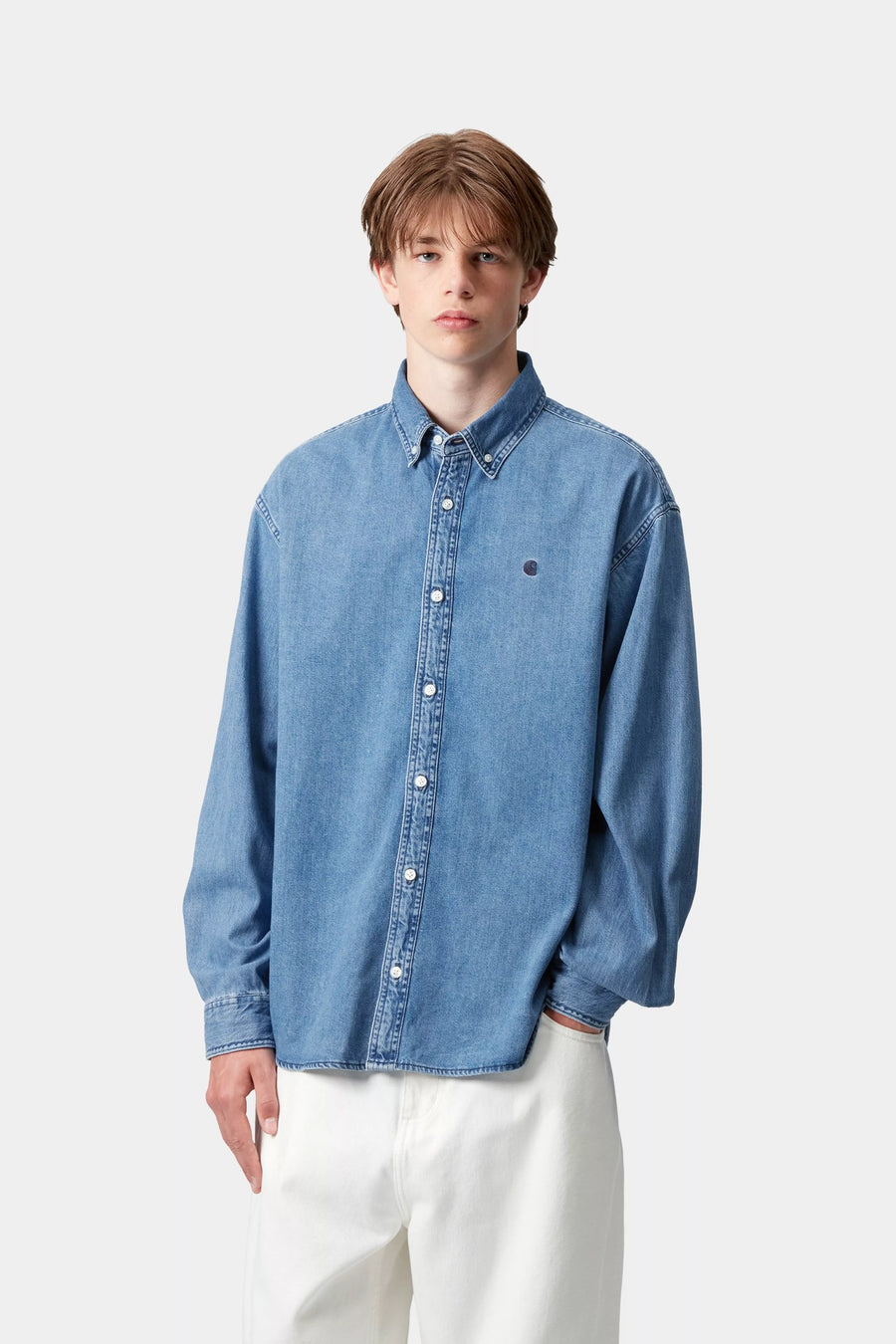 L/S Lucas Shirt - Blue Stone Washed