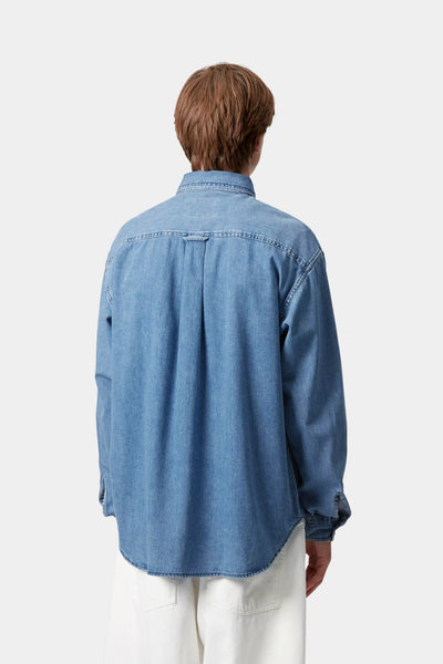 L/S Lucas Shirt - Blue Stone Washed