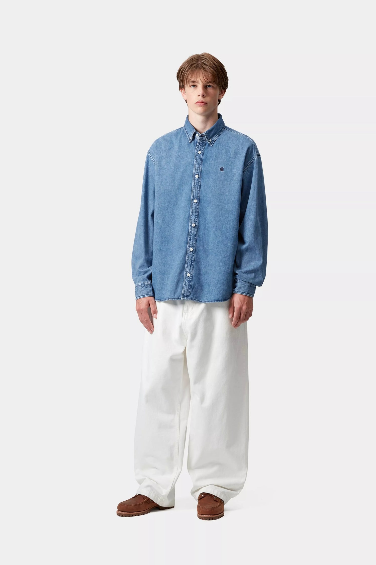 L/S Lucas Shirt - Blue Stone Washed