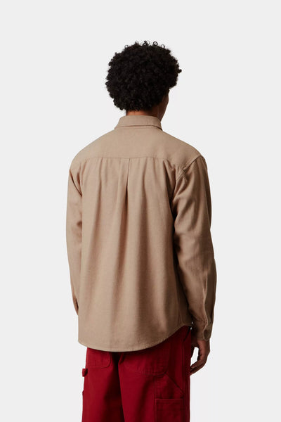 L/S Edgar Shirt - Peanut/Wax