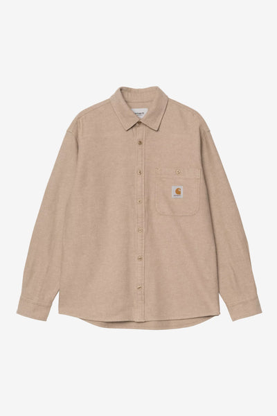 L/S Edgar Shirt - Peanut/Wax