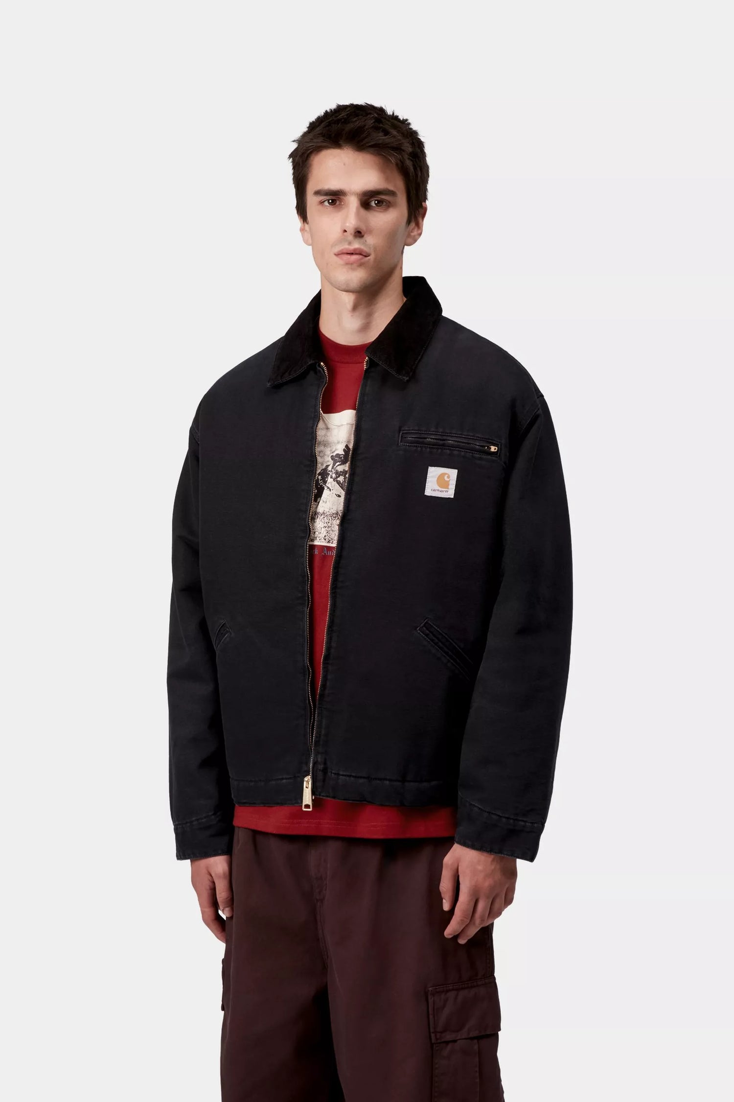 OG Detroit Jacket - Black / Black stone canvas